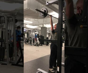 50kg/110lbs Standing Overhead Press x 6 Reps | Road to 70kg/155lbs