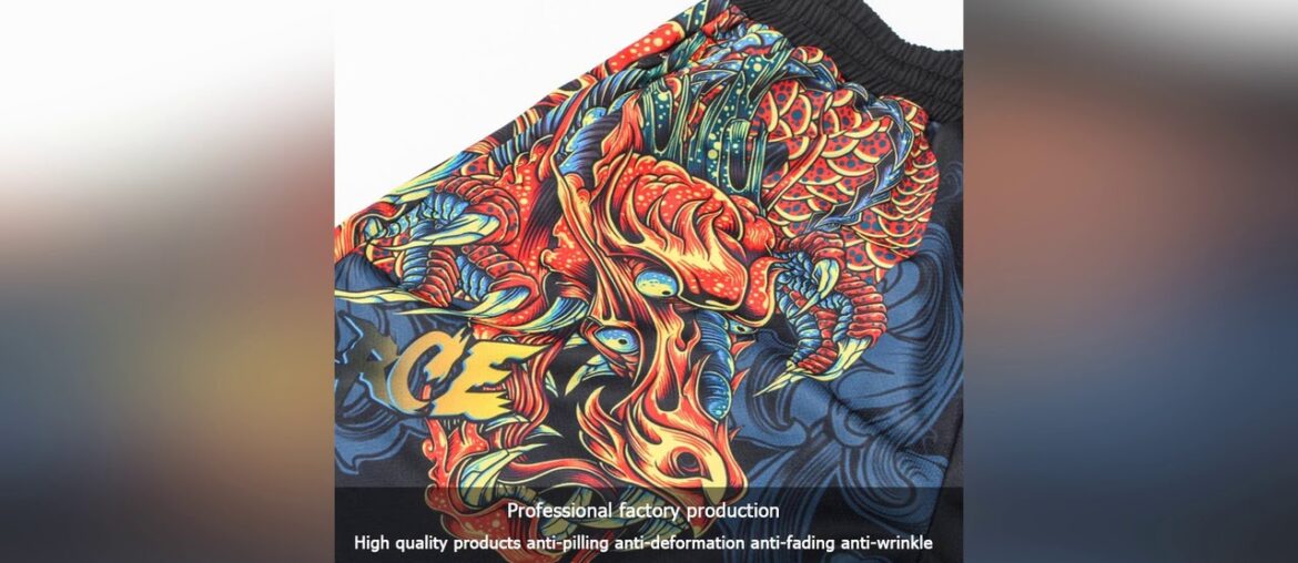 How To Buy ZRCE 3D Chinese dragon print fitness sport Zip pocket shorts breathable quick drying ant