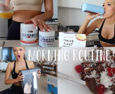 MORNING ROUTINE | supplements, vitamins, chocolate chia pudding recipe & more