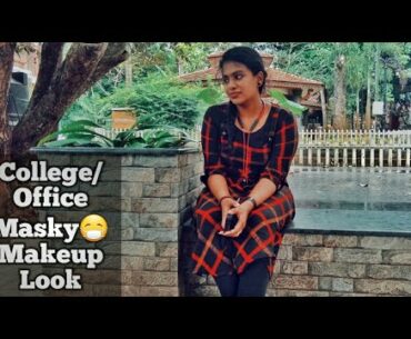 Office/College Masky Makeup Look|No Foundation|No Bb Cream|Aish's Voyages