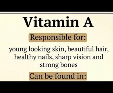 Vitamins || Vitamin A, B, C, D || role of Vitamins