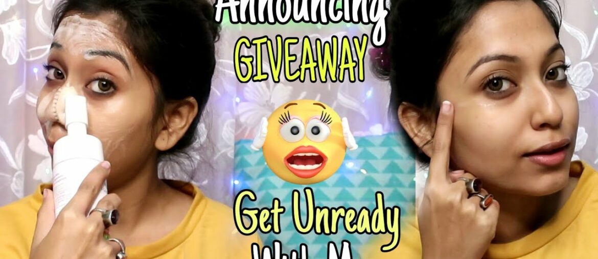 GIVEAWAY ANNOUNCEMENT | Get Unready With Me | Skincare Routine With Mamaearth Vitamin C Range