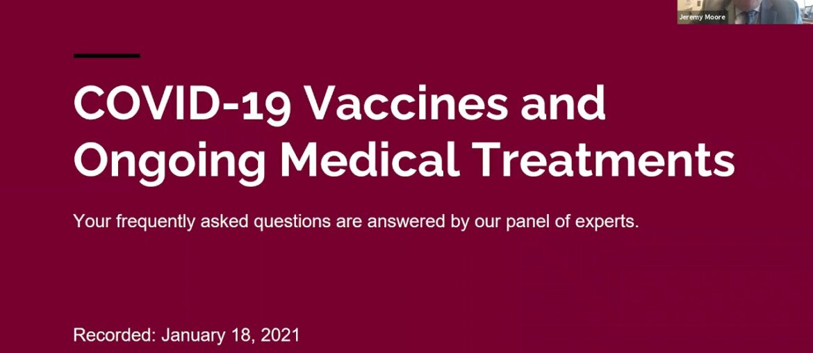 COVID-19 Vaccine Q&A: Vaccines and Ongoing Medical Treatments