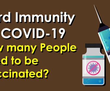 Herd Immunity for COVID 19 | How Many People Need to be Vaccinated?
