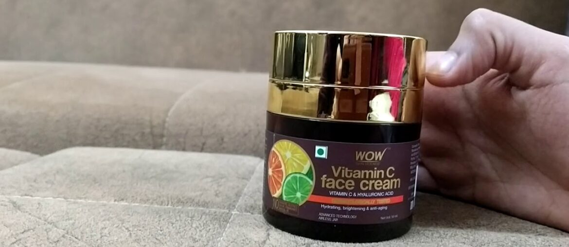 Wow vitamin C face cream with hyaluronic acid honest review