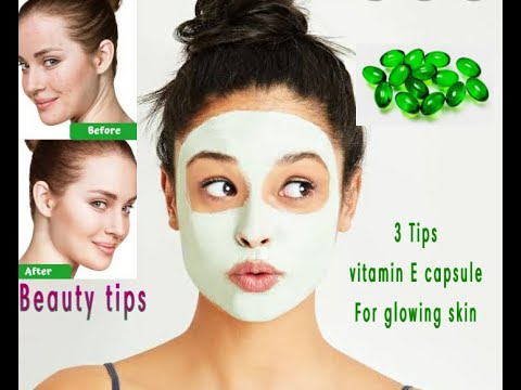 How to apply Vitamin E Capsule on face\ All beauty tips