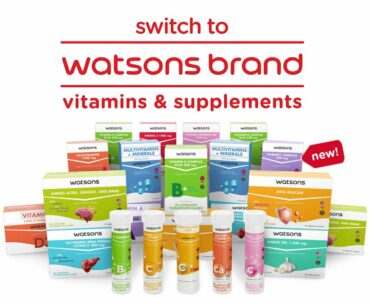 Try the New Watsons Brand Vitamins and Supplements