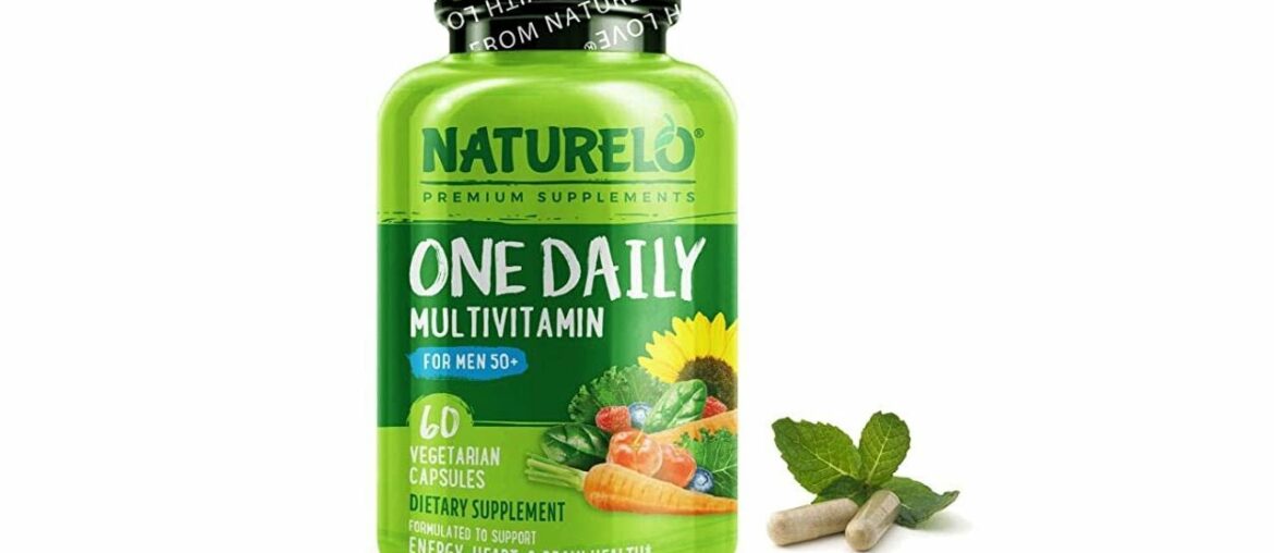 NATURELO One Daily Multivitamin for Men 50+ - with Vitamins & Minerals + Organic Whole Foods - Supp