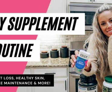 MY SUPPLEMENT ROUTINE | Weight Loss, Healthy Skin, Bloating, Muscle Maintenance