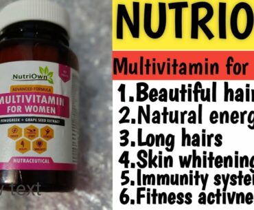 NutriOwn multivitamin tablet for women//Honest review//Best multivitamin for women
