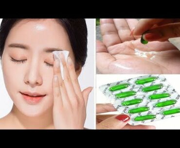 How to get clear and glowing skin just 3 days | Vitamin E capsules skin whitening |get glowing skin