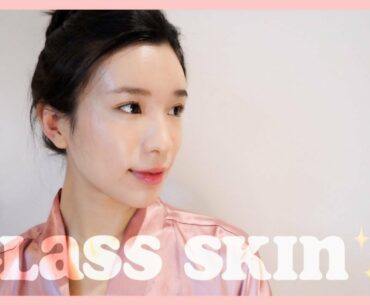 HOW TO GET GLASS (DOLPHIN) SKIN | Dewy Korean Skincare & Makeup Routine for Acne Prone Skin