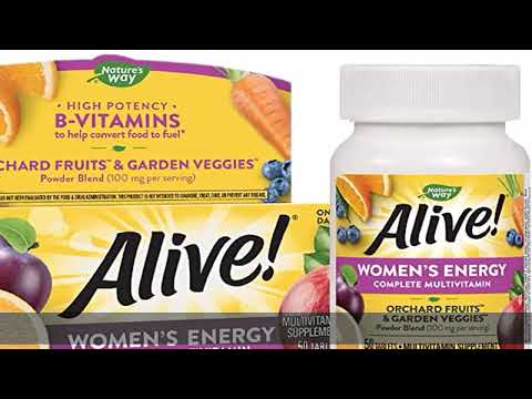 Nature's Way Women's Energy Multivitamin Tablets, Fruit and Veggie Blend (100mg per Serving), 50 Ta