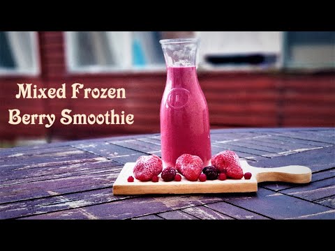 Mixed Frozen Berry Smoothie | Loaded With Antioxidants And Good For A Skin Health.