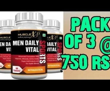 MULTIVITAMIN SUPPLEMENTS / 270 Multivitamins at just 750 RS / Musclexp Men daily vital sports