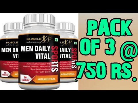 MULTIVITAMIN SUPPLEMENTS / 270 Multivitamins at just 750 RS / Musclexp Men daily vital sports