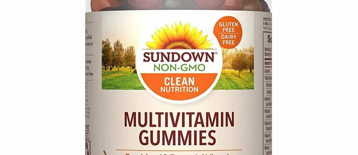 Sundown Adult Multivitamin Gummies with Vitamin C, D3 and Zinc for Immune Health, Gluten-Free, Dair