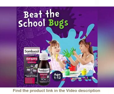 #ClipAdvise Sambucol Natural Black Elderberry for Kids | Vitamin C | Immune Support Supplement | 12