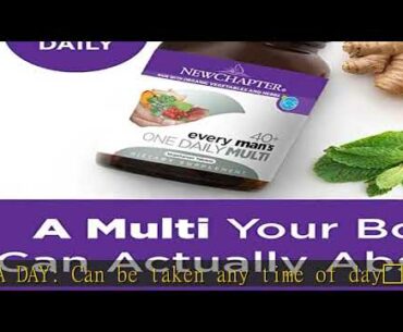 New Chapter Men's Multivitamin + Immune Support - Every Man's One Daily 40+, Fermented with Probiot