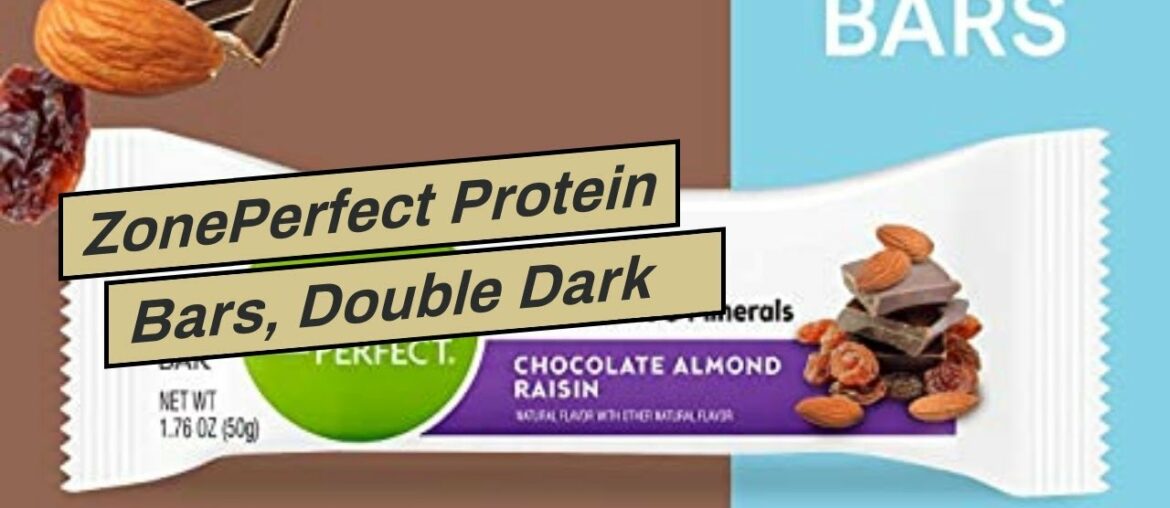 ZonePerfect Protein Bars, Double Dark Chocolate, 12g of Protein, Nutrition Bars With Vitamins &...