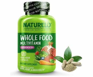 NATURELO Whole Food Multivitamin for Women 50+ (Iron Free) with Vitamins, Minerals, Organic Extract