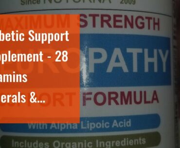 Diabetic Support Supplement - 28 Vitamins Minerals & Herbs with 300 mg Alpha Lipoic Acid Formul...