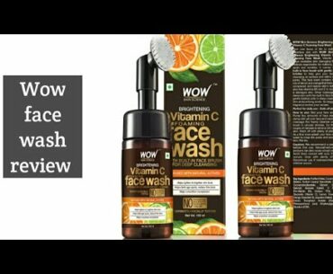 wow vitamin C Foaming face wash review in tamil/ wow face wash true review in tamil