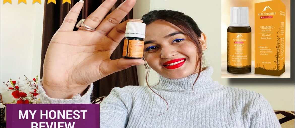 *Honest non sponsor review *alps goodness vitamin C face serum review || Pooja Sharma ||