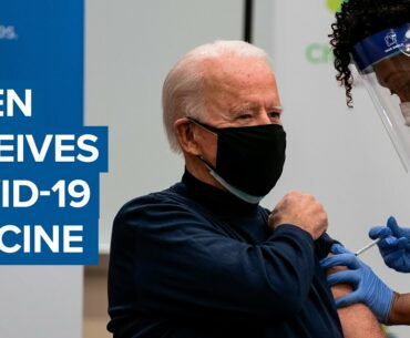 President-elect Joe Biden gets first dose of Covid-19 vaccine