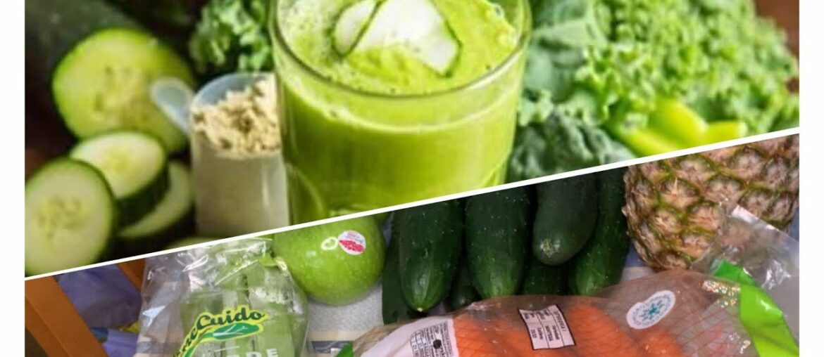 How to Make Healthy Mixed Juice - Pineapple Carrot Celery Green Apple and  Cucumber
