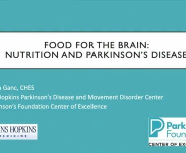 Food for the Brain: Nutrition and Parkinson's Disease | 2019 Udall Center Research Symposium