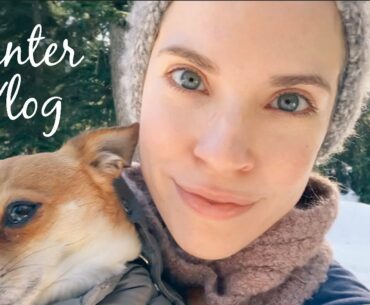 WINTER VLOG! Puppies, Snowshoeing & Cutting Hair For the First Time!