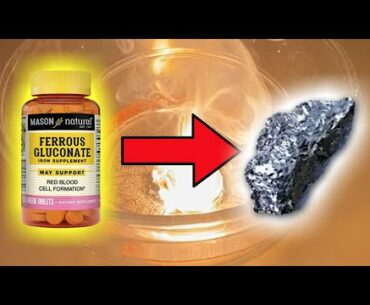 Turning vitamin tablets into metallic iron