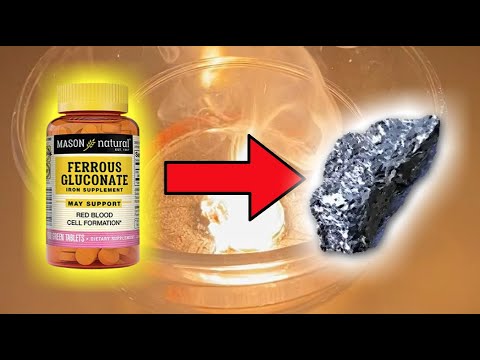 Turning vitamin tablets into metallic iron