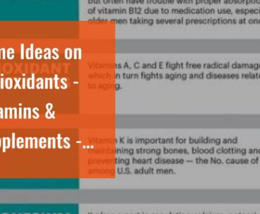 Some Ideas on Antioxidants - Vitamins & Supplements - Andrew Weil, M.D. You Should Know