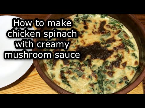 Creamy Chicken Spinach with cream of mushroom l Delicious Chicken Breast Recipe 2021