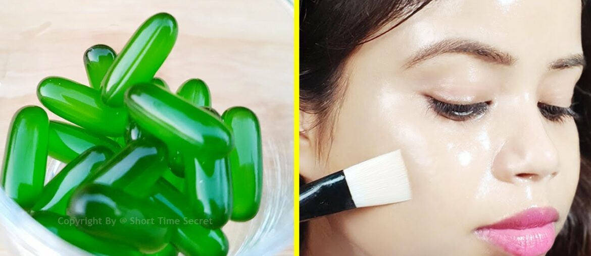 Applying Vitamin E Capsule on Face Overnight daily and see the Magic | Get Visible GLASS Skin