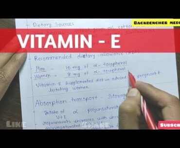 Vitamin - E  l  vitamins  l  Biochemistry