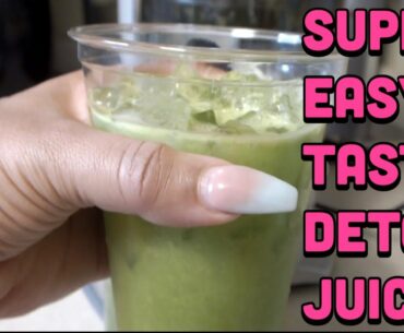 Super Easy Detox Juice Recipe: Great for Energy - Detox- and Immune System Boost.