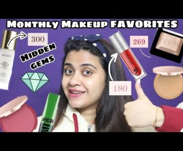 MONTHLY MAKEUP FAVORITES| Top 15 Makeup Products| Starting Rs.150| Priyanka Ghosh