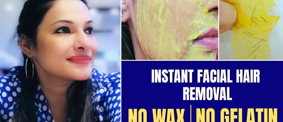 Instant Facial Hair Removal | No Wax | No Gelatin | Face Mask | Rethika's Beauty Secrets