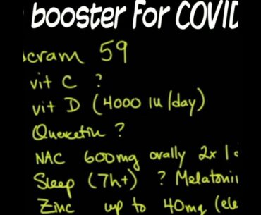 Boost your immune system and response for COVID19