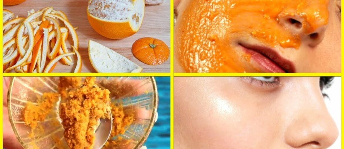 Homemade Orange Peel Vitamin C face pack recipe | Get rid of pimple and acne marks on face #shorts