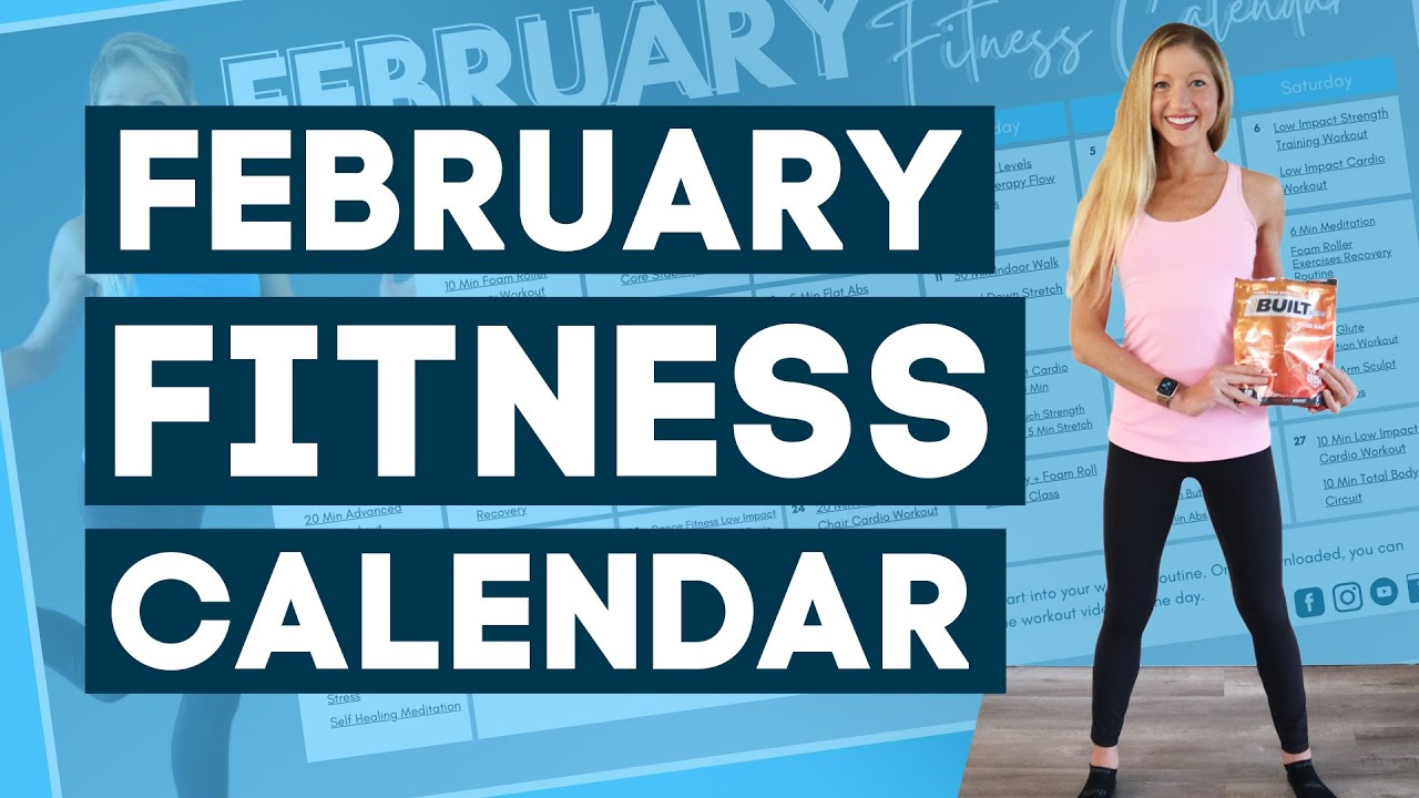 February Fitness Calendar Free Workout Program (RESULTS GUARANTEED
