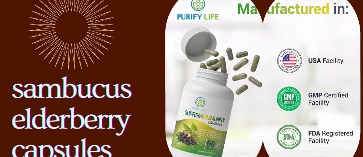 elderberry capsules with zinc & vitamin c #echinacea capsules #sambucus elderberry capsules