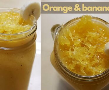 Banana Orange Juice | Immunity Booster Drink | Dairy Free | Super Rich, Creamy & Delicious Smoothie