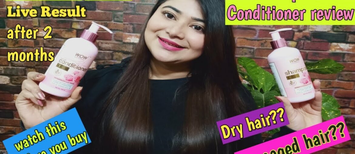WOW Skin Science Himalayan rose shampoo and conditioner review| Live results | Beauty Ambitions
