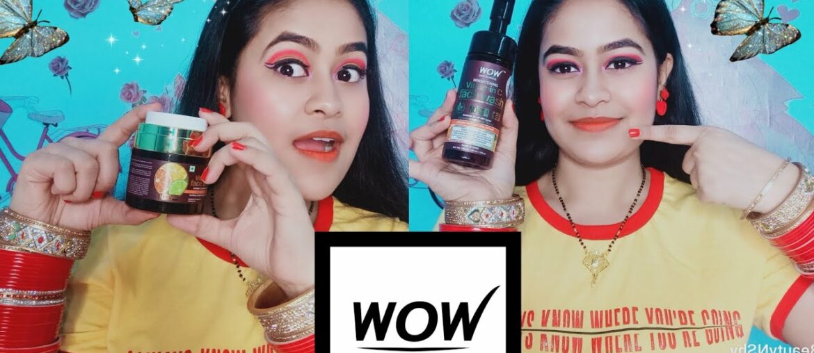 WOW SCIENCE VITAMIN C FOAMING FACE WASH & FACE CREAM HONEST REVIEW || BEAUTY N SHY ||
