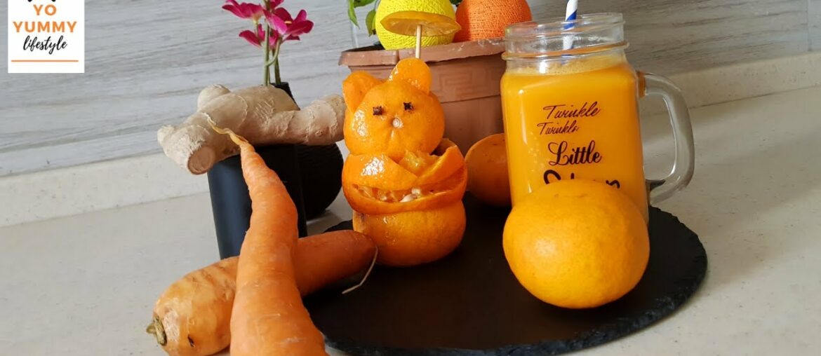 Orange Carrot Juice in Tamil | Fairness Juice | Immune Booster & Vitamin C Juice | YoYummyLifestyle