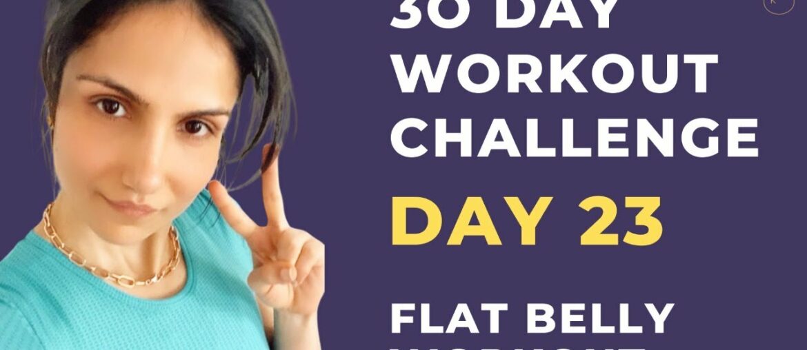 #Day23 Flat Belly Workout At Home With Palak (Tummy exercise for women)